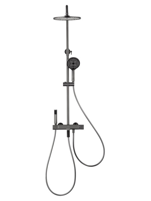 Душевая система с термостатом, Wonzon & Woghand The one, WW-B3094-BGG цвет: графит