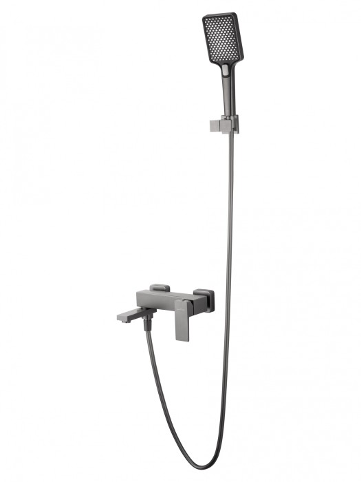 Смеситель для ванны с душем, Wonzon &amp; Woghand Cube 2.0, WW-88037068-BGM цвет: графит