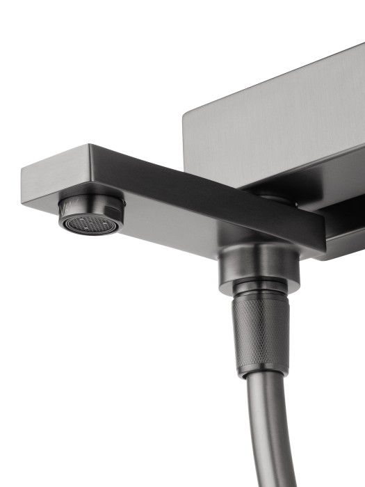 Смеситель для ванны с душем, Wonzon & Woghand Cube 2.0, WW-88037068-BGM цвет: графит