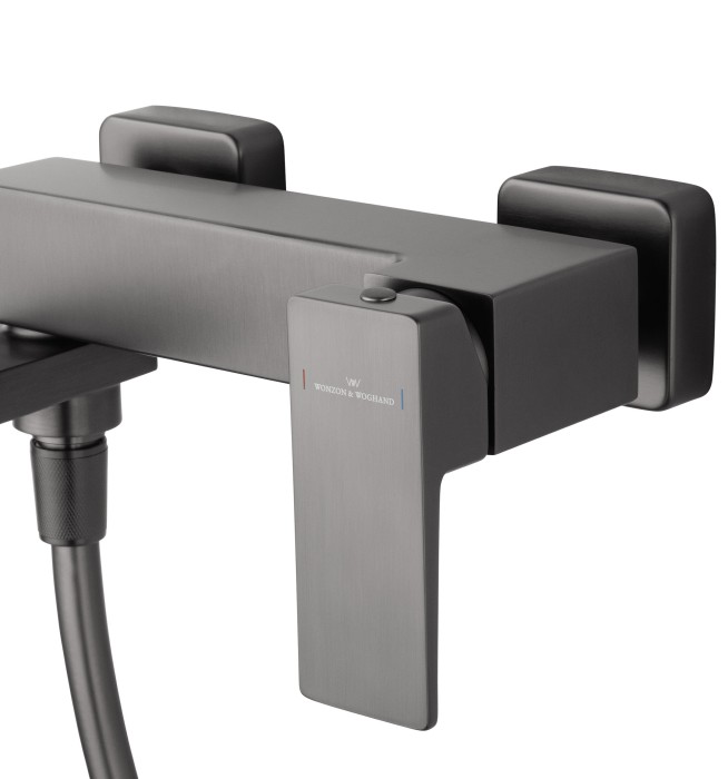 Смеситель для ванны с душем, Wonzon & Woghand Cube 2.0, WW-88037068-BGM цвет: графит