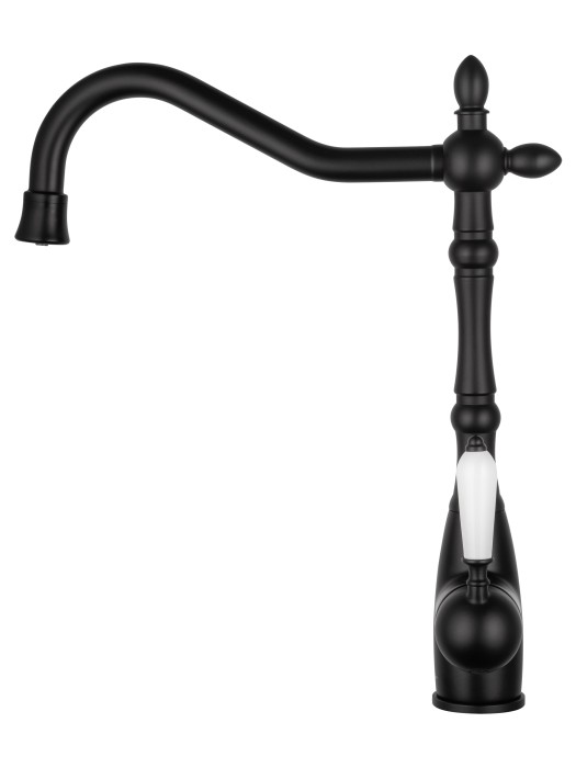 Смеситель для кухни c подключением фильтра, Wonzon & Woghand, WW-88458006-MB цвет: черный