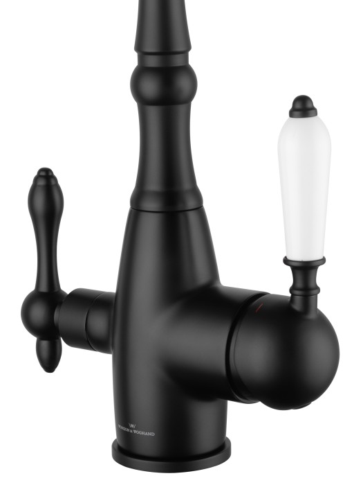 Смеситель для кухни c подключением фильтра, Wonzon & Woghand, WW-88458006-MB цвет: черный