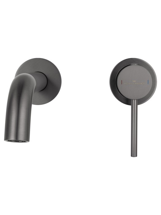 Смеситель для раковины встраиваемый, Wonzon & Woghand Stick, WW-88869017-BGM цвет: графит