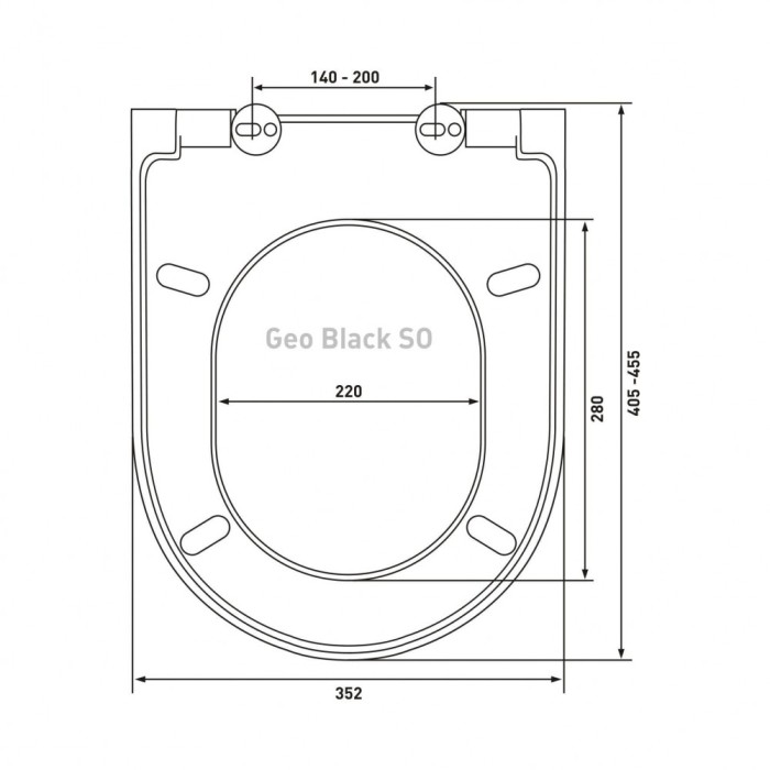 Сиденье для унитаза Berges Geo black SO   арт. 015113