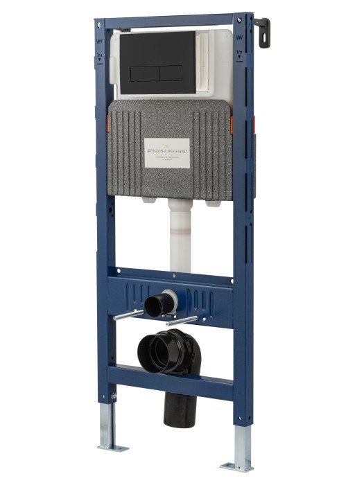 Кнопка смыва для инсталляции механическая, Wonzon & Woghand, WW-IB224-MB цвет: черный