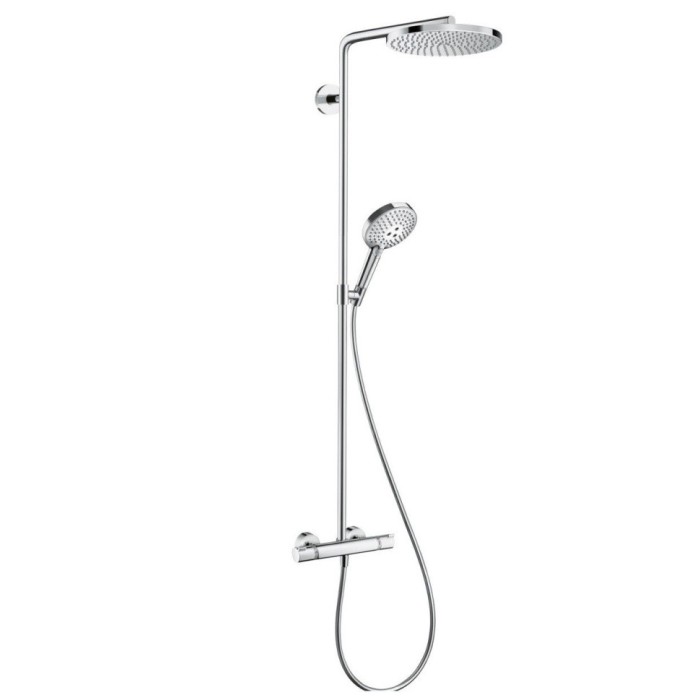 Душевая система PowderRain с термостатом Raindance Select S Hansgrohe, хром арт. 27633000