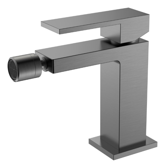 Смеситель для биде, Matt Gun Metal, Qubic Boheme 476-GM