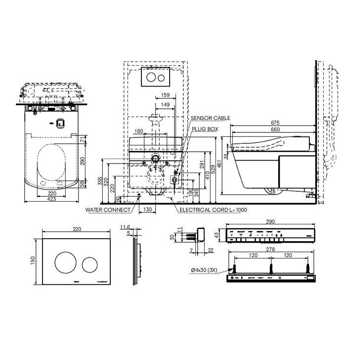 Подвесной унитаз, Neorest TOTO, CW996P#NW1 цвет: белый