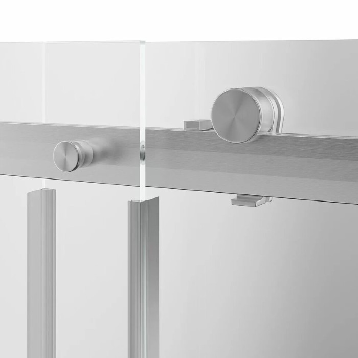 Душевая дверь раздвижная с функцией soft close, 120х210, Cristallo Kerama Marazzi, никель - CT.120.SD.BN