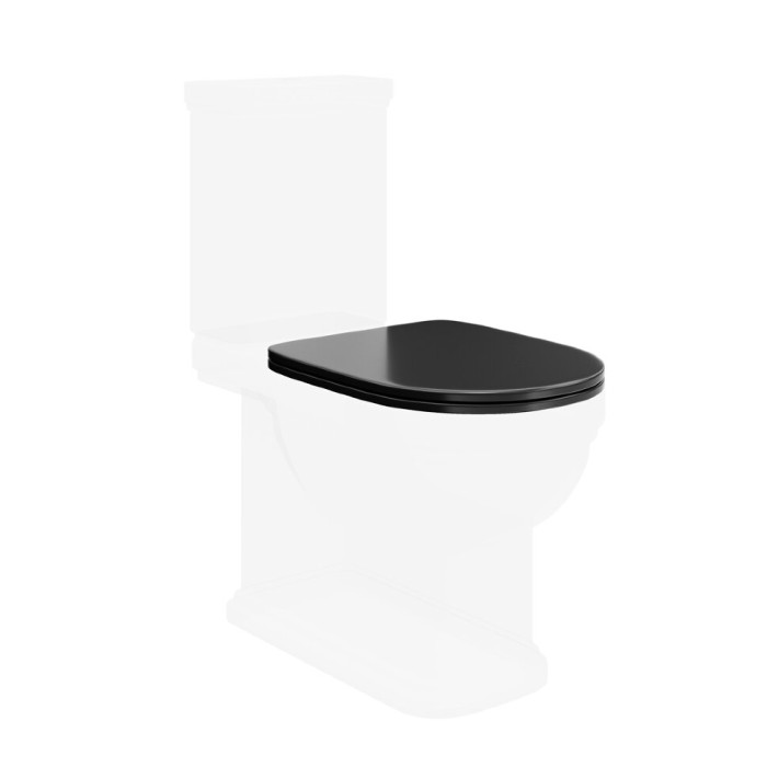 Сиденье для напольного унитаза, Pompei Kerama Marazzi, черный - PO.seat.01\BLK