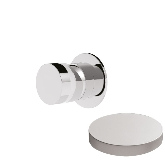 Встраиваемый смеситель для душа с мини-розеткой, Giulini My ring, белый матовый арт. MR0015D/1EPBO