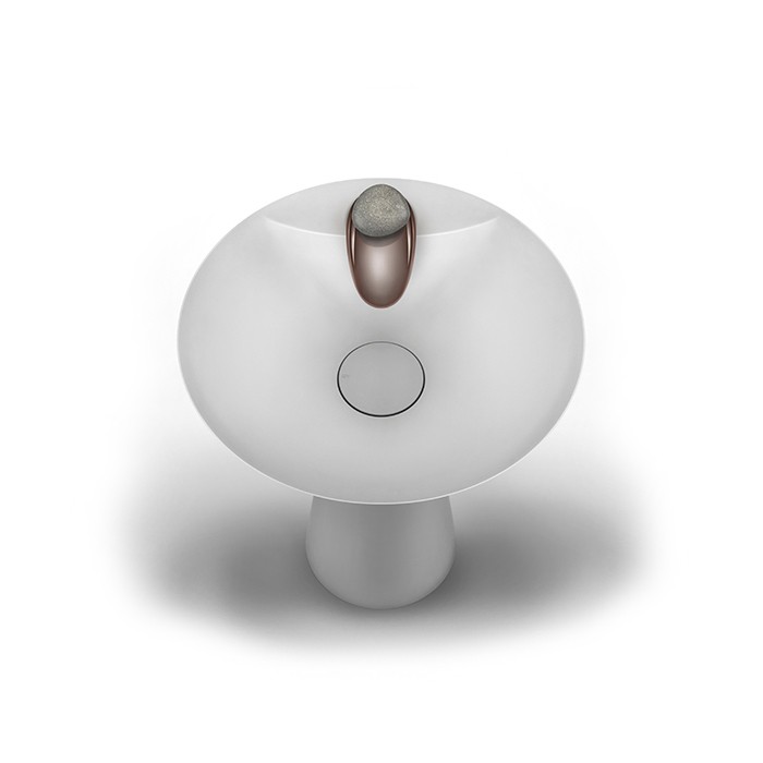 Смеситель для раковины дизайнерский, на 1 отверстие, Gessi Equilibrio, медь арт. 52001#030 52002#543