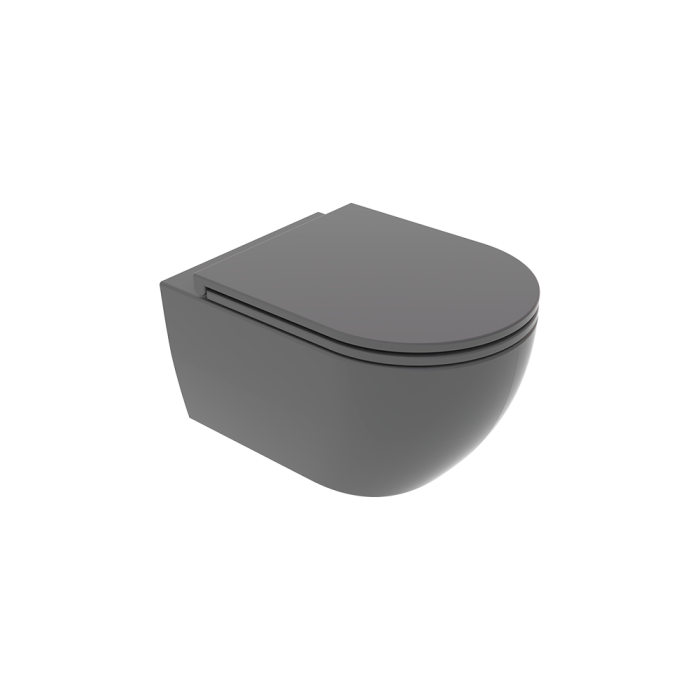 Чаша подвесного унитаза пепел матовый, GSG Ceramic Design Like, LKWCSO021