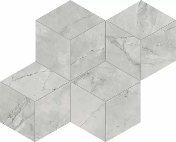 Плитка grey cloud mosaico esagono silk 30x35 ATLAS CONCORDE italy Marvel x арт. AF8O