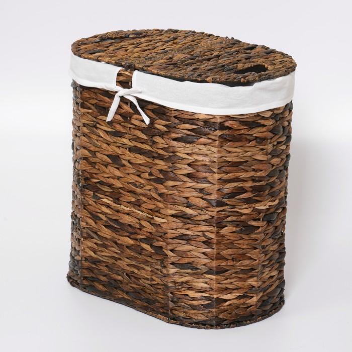 Корзина для белья Wasserkraft Dill темно-коричневая, большая арт. WB-611-L