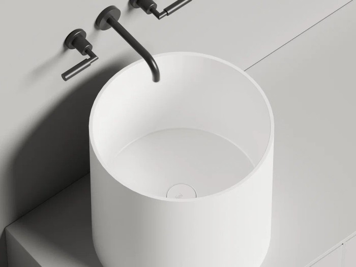 Раковина накладная 46x46, матовая, Salini ARMONIA арт. 130118MRH