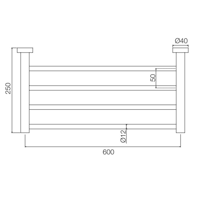 Fima Carlo Frattini Полотенцедержатель-полка 60см., Подвесная, Accessori, F6002/3NS цвет: черный