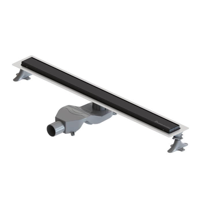 Душевой лоток 60см, нерж.Сталь black, Boheme Premium linear - 982-60-B