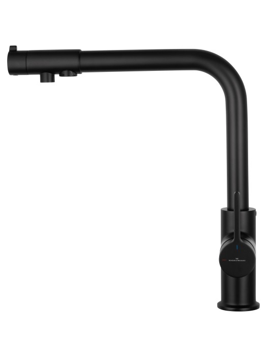 Смеситель для кухни c подключением фильтра, Wonzon & Woghand, WW-88458008-MB цвет: черный