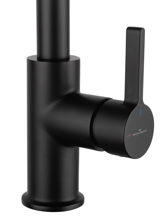 Смеситель для кухни c подключением фильтра, Wonzon & Woghand, WW-88458008-MB цвет: черный