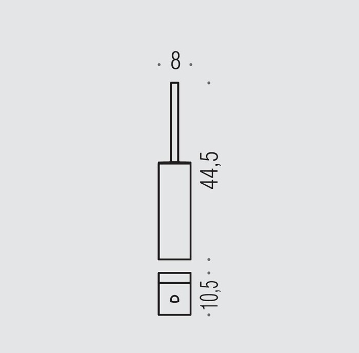 Ершик Colombo Design Lulu напольный цвет золото арт. B6206.GOLD