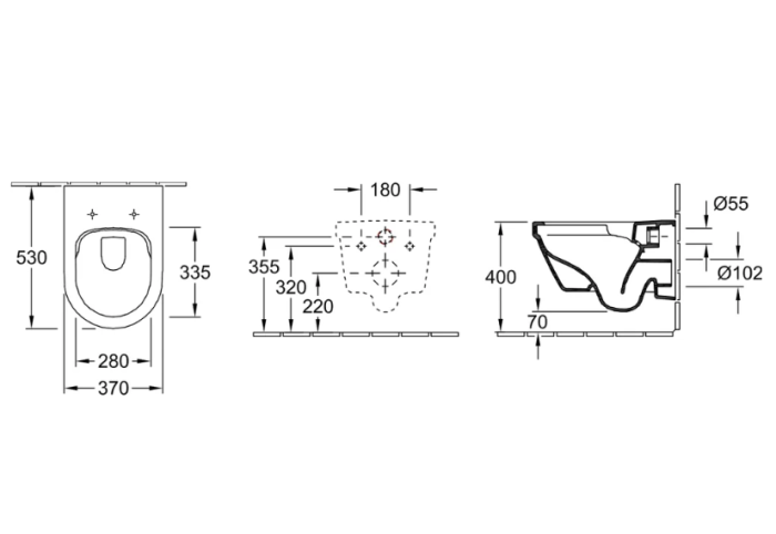 Унитаз подвесной Villeroy & Boch Architectura цвет белый арт. 4694HR01