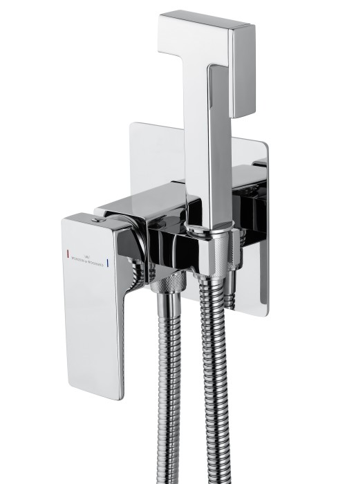 Смеситель с гигиеническим душем встраиваемый, Wonzon & Woghand Cube 2.0, WW-88829068-CR цвет: хром