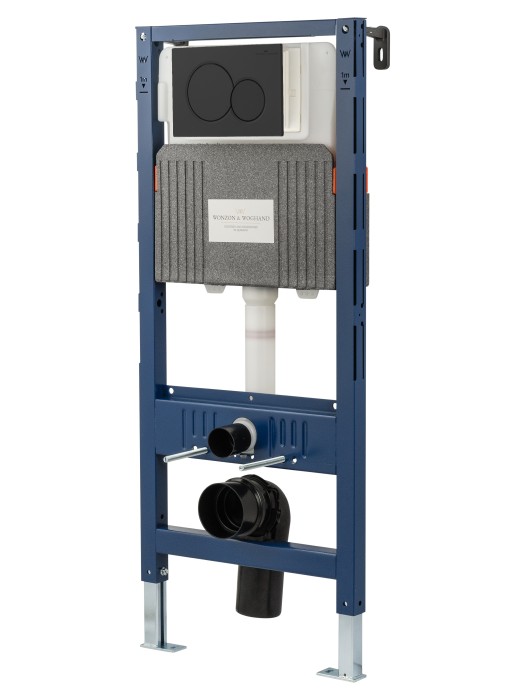 Кнопка смыва для инсталляции механическая, Wonzon & Woghand, WW-IB232-MB цвет: черный