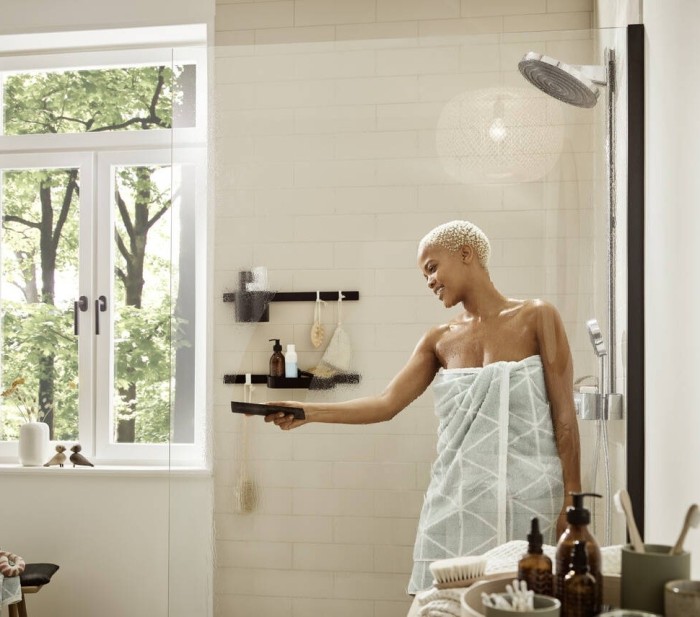 Душевая система с термостатом Pulsify S Hansgrohe, хром арт. 24220000