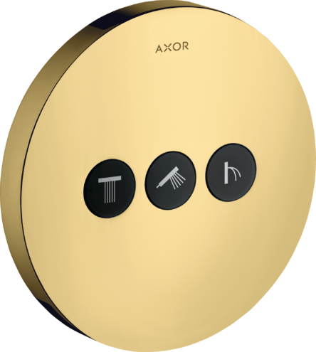 Переключатель потоков ShowerSelect Axor, полированное золото арт. 36727990