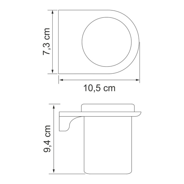 Подстаканник одинарный WasserKRAFT Kammel K-8300 арт. K-8328