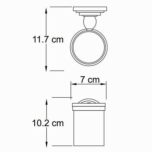 Подстаканник одинарный WasserKRAFT Isar K-7300 арт. K-7328