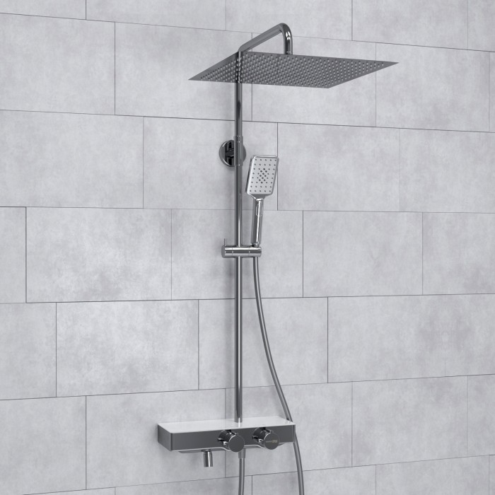 Душевая система с термостатическим смесителем WasserKRAFT арт. A113.119.126.CH Thermo