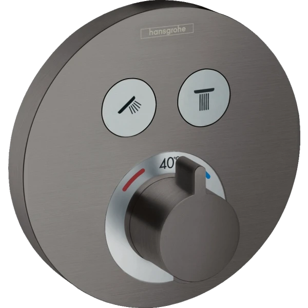 Термостат для душа скрытого монтажа на 2 потребителя, Hansgrohe ShowerSelect S, хром арт. 15743340