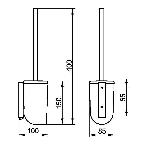 Ершик для туалета Keuco, Elegance new, 11664 010100 цвет: белый