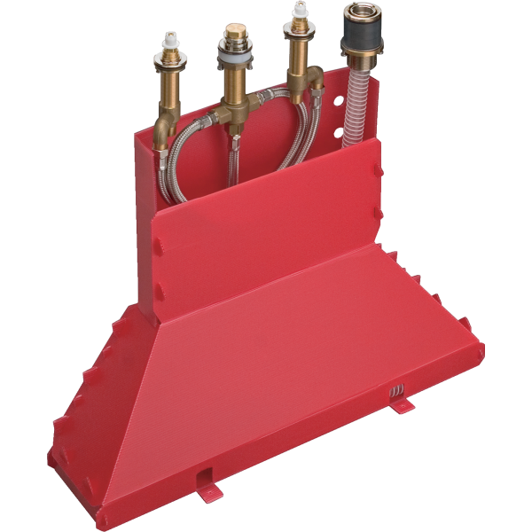 Встраиваемая часть двухвентильного смесителя на край ванны на 4 отверстия Secubox, Hansgrohe, арт. 13444180