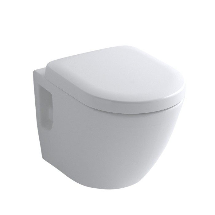 Унитаз подвесной 53x38 см, безободковый, с системой смыва Tornado Flush, NC TOTO, CW762Y цвет: белый