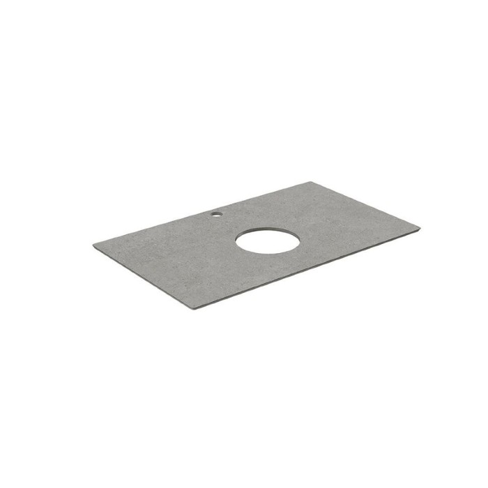 Столешница из керамогранита Фондамента 80см, Plaza Kerama Marazzi, серый - PL1.DL500920R\80