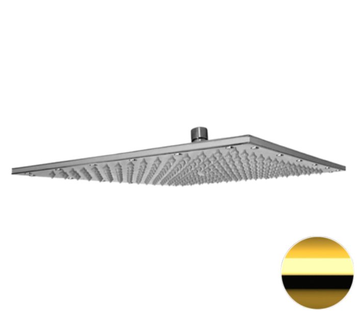Верхний душ с шарнирным соединением 35 см золото глянцевый, Remer, 359SSXLDO