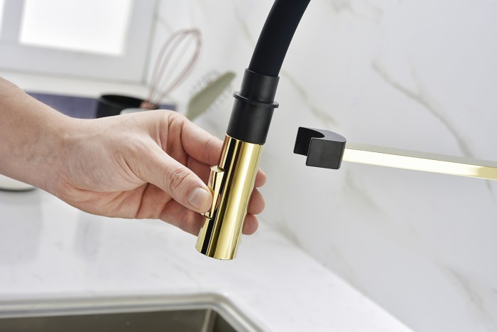 Смеситель для кухни  Paulmark HALT, золото - Ha214021-G