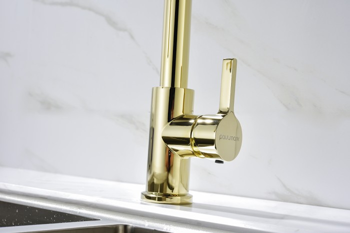 Смеситель для кухни  Paulmark HALT, золото - Ha214021-G