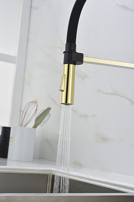 Смеситель для кухни  Paulmark HALT, золото - Ha214021-G