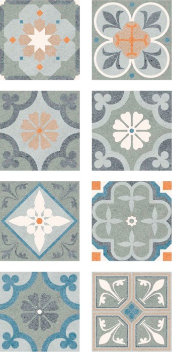 Плитка mix dc13 20x20 DeShun Ceramics Art decor арт. DC13