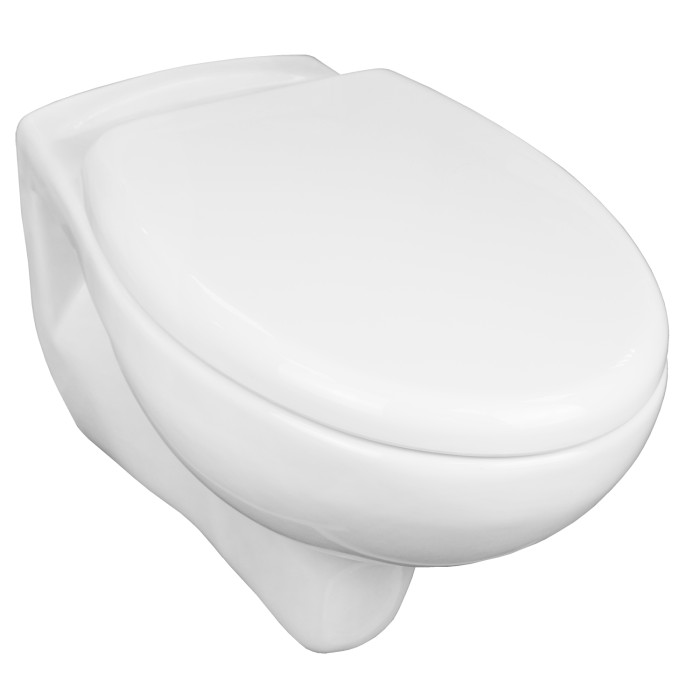 Подвесной унитаз 370х400х550 ободковый, с быстросъемным сидением микролифт, белый, Azario Stella арт. AZ-VT005+AZ-VT005sc