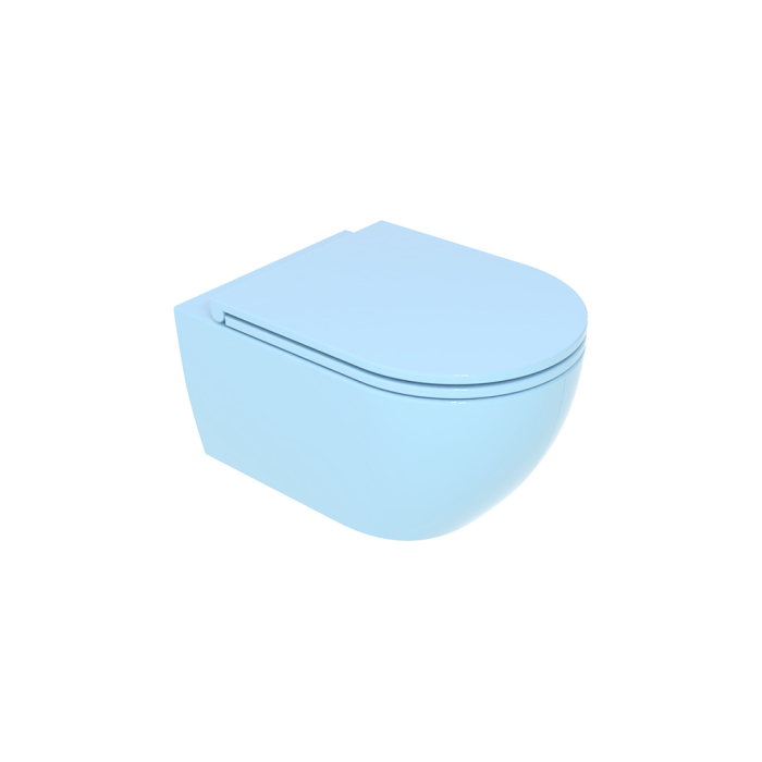 Чаша подвесного унитаза голубой глянцевый, GSG Ceramic Design Like, LKWCSO022