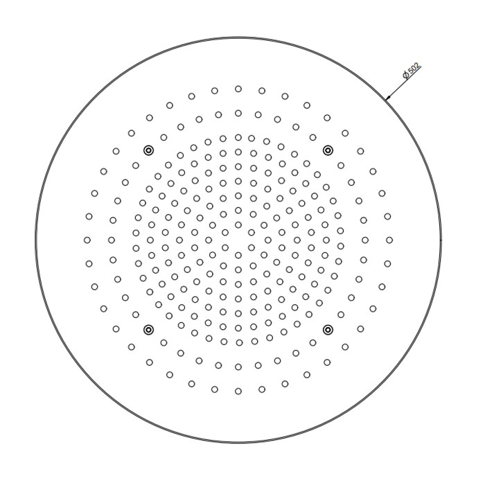 Накладная панель d50см., Gessi Colour, mirror steel арт. 57973#238