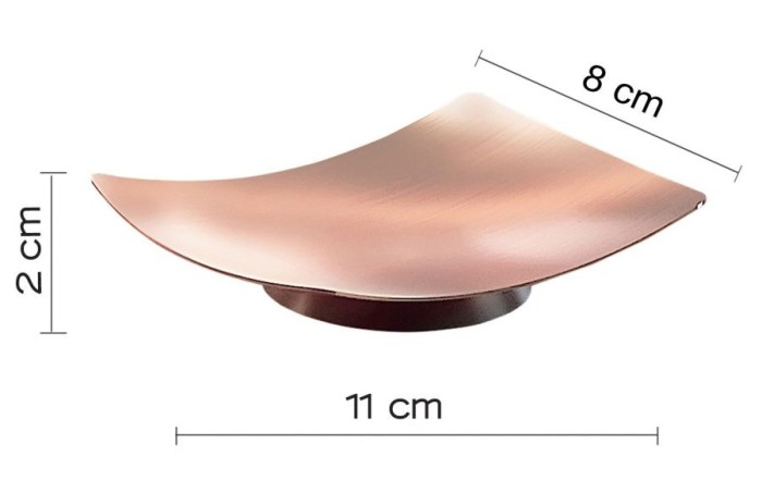 Настольная мыльница Elettra Gedy, EE11(15) цвет: медь