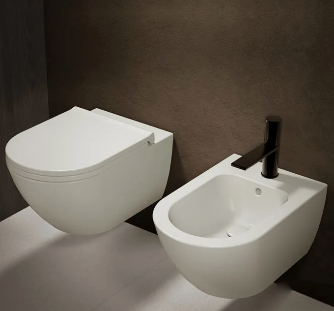 Биде подвесное Cielo Enjoy 53х35см, с креплениями, цвет белый арт. EJBS