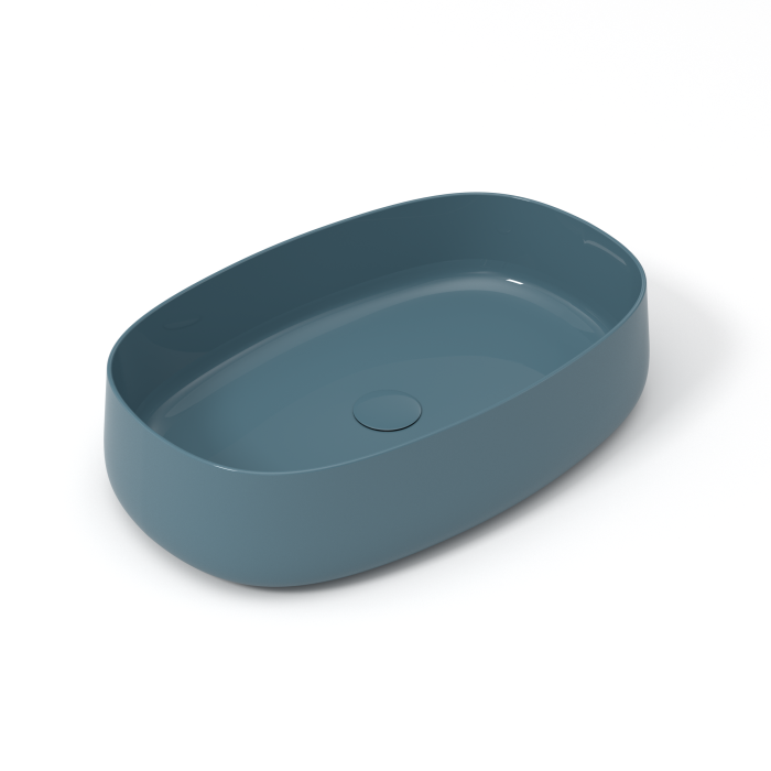 Накладная раковина 60x40x15 см, Olympia ceramica Wave, нефть глянцевый арт. WAV42RE60008