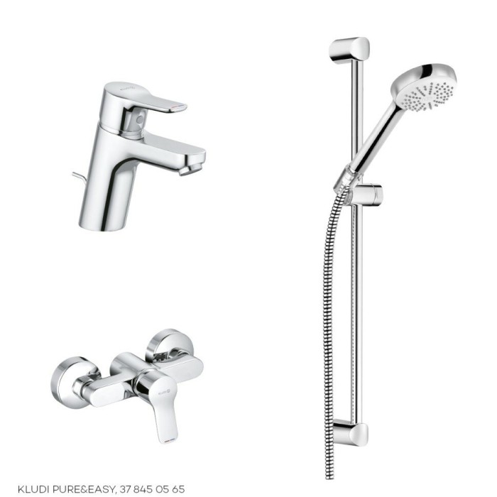 Набор продуктов 3in1 для душа, pure and easy Kludi, хром - 378450565